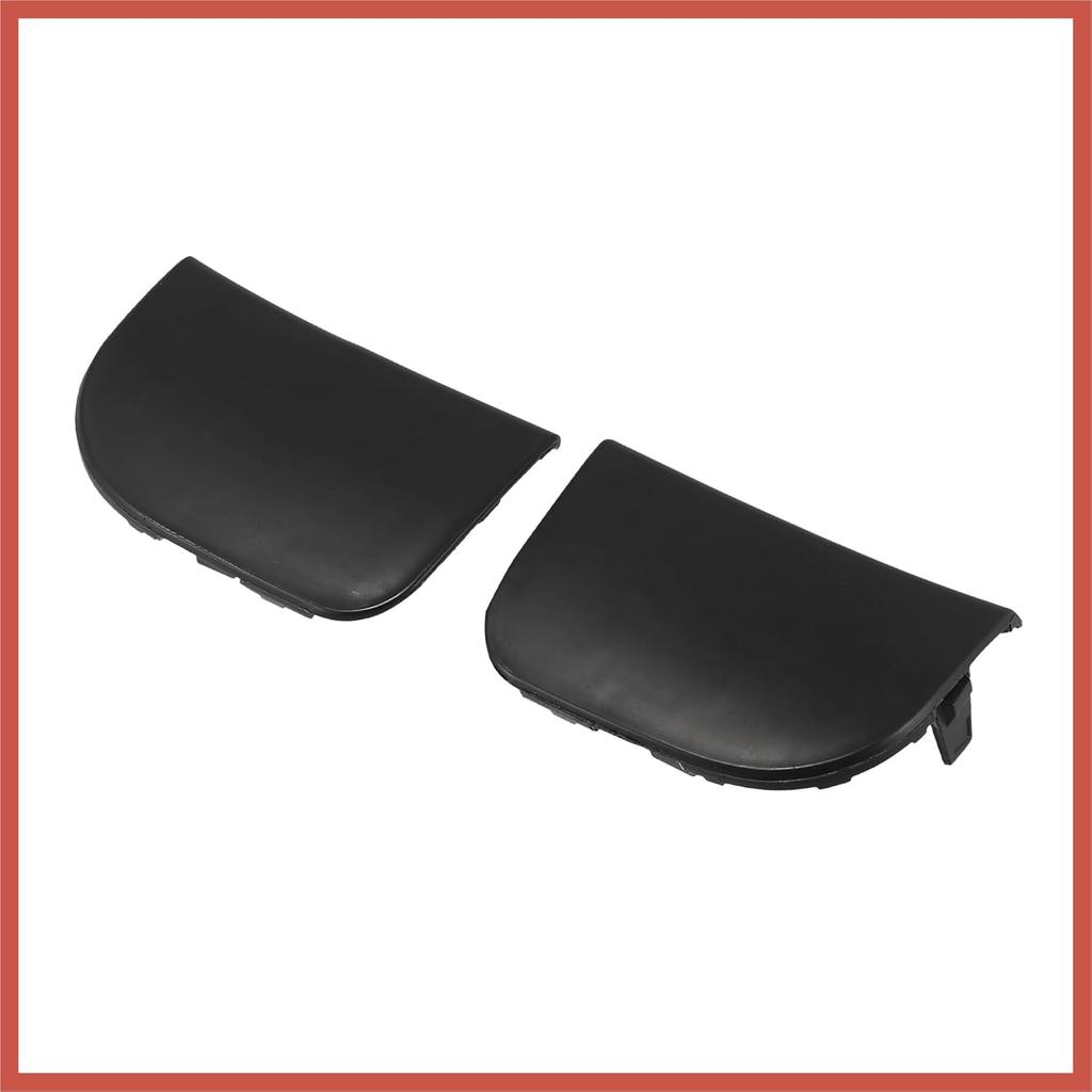 ACROPIX Pair Black Front Bumper Tow Hook Towing Eye Cover Cap Replacement 52127-47903 52128-47903 for Toyota Prius 2012-2015 Car Parts