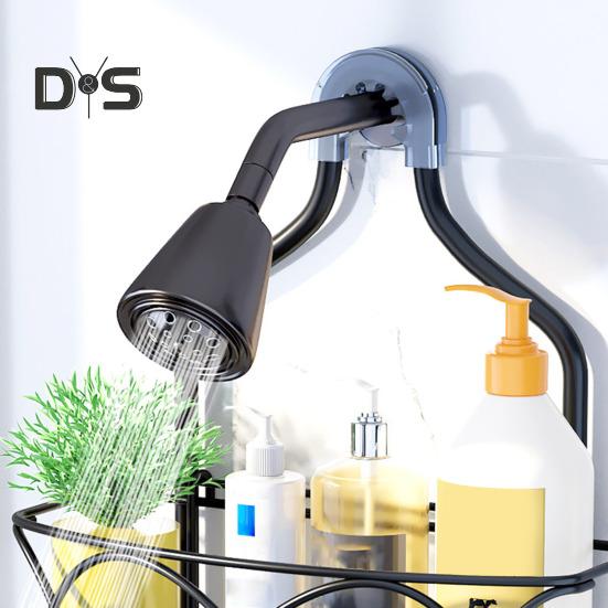 Úložný regál s odnímatelným košíkem Velká kapacita Snadná instalace 3patrový závěsný sprchový organizér Velký koupelnový organizér