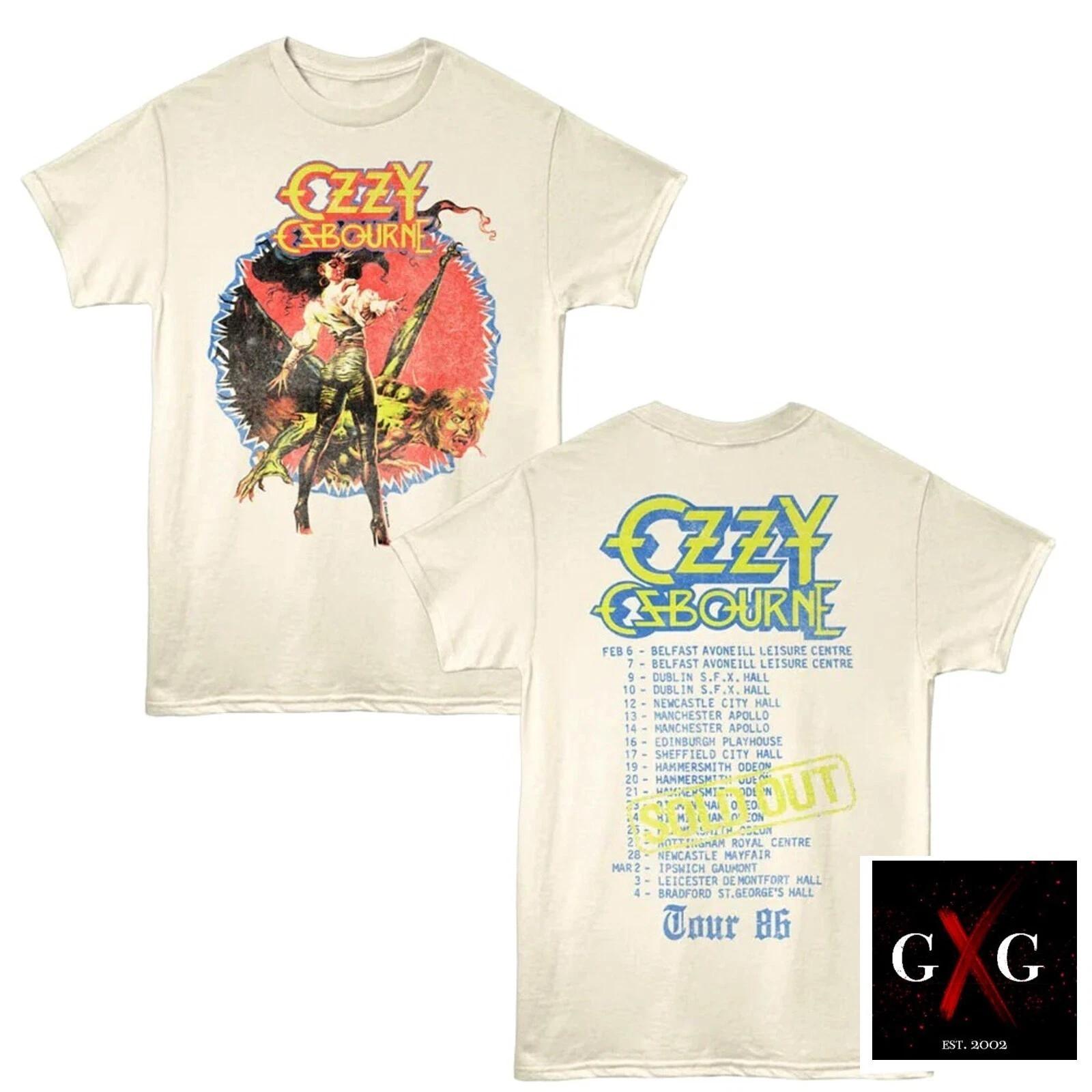 OZZY OSBOURNE cd lgo THE ULTIMATE SIN 1986 TOUR Official SHIRT LRG New madman M