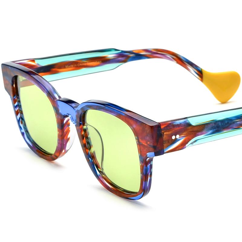 

Colorful Square Unisex Star Sunglasses - Trendy Driving Eyewear