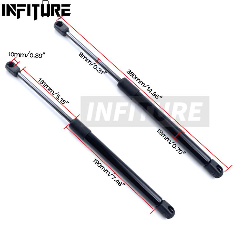 2Pcs Front/Rear Car Trunk Engine Tail Gate Tailgate Boot Gas Spring Shock Lift Struts Support For Tesla Model 3 2017 2018 2019