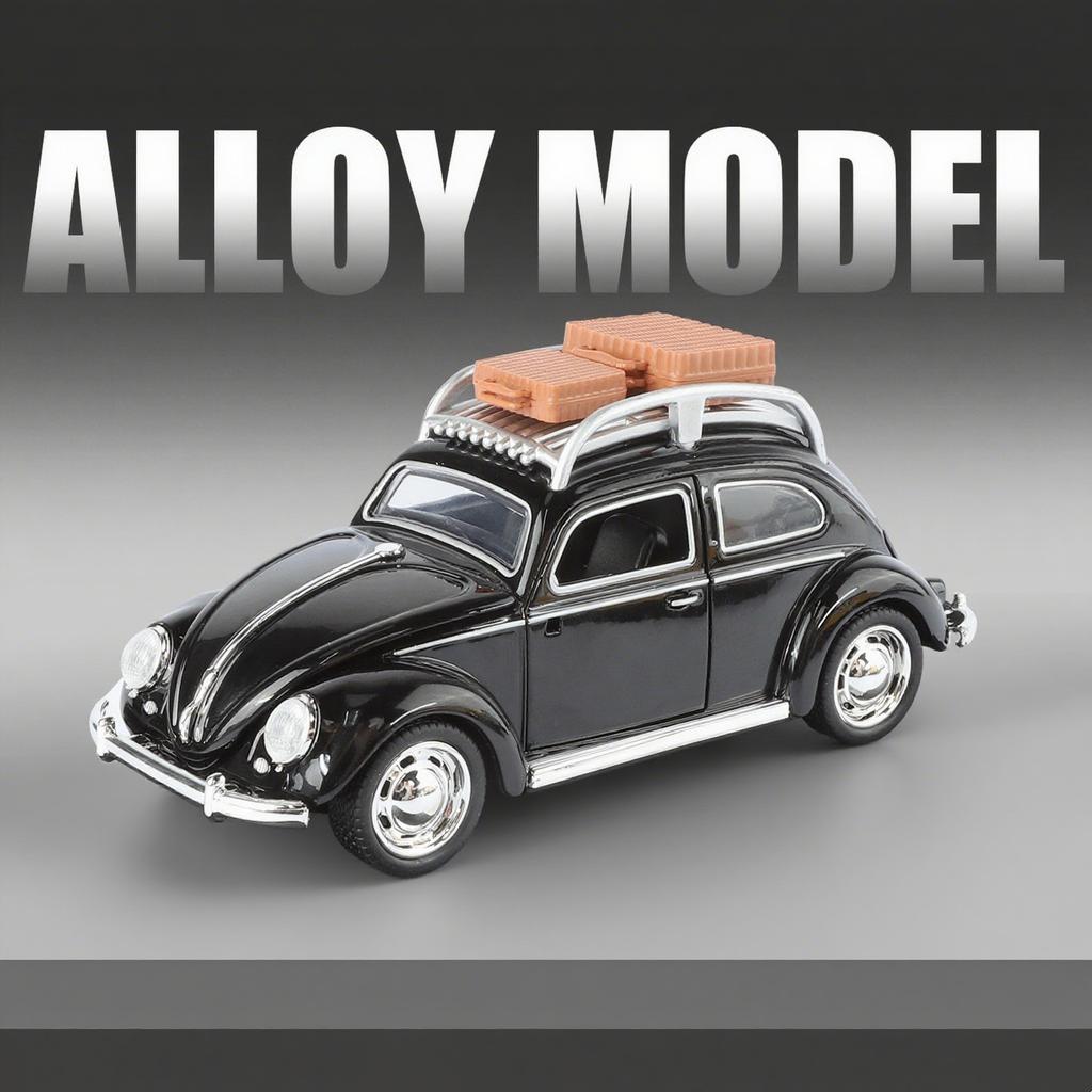 1:32 Beetle Classic Alloy Metal Diecast Model Car Desktop Display Collectible Ornament Holiday Toy