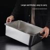 Yimeide CC228 Deep Rectangular Stainless Steel Roasting Pan