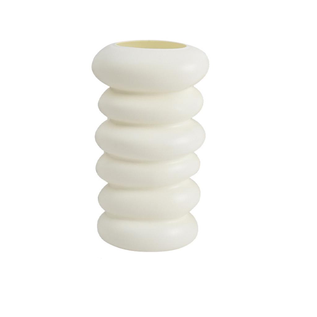 1PC Spiral Pattern Plastic Vase Crafts Wedding Table Center Vase Ornament Home Living Room Office Flower Arrangement Decoration