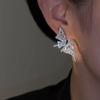 Butterfly wings, a pair of earrings, super flash temperament light luxury stud earrings, personalized Internet celebrity earrings of the same style