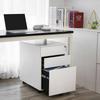 SONGMICS Steel Rolling Cabinet with 3 Drawers and Hanging File Lockable Office Cabinet