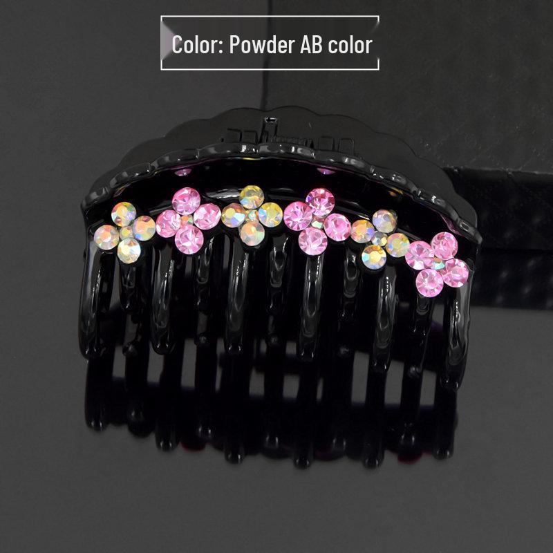 Elegant Rhinestone Korean Princess Hair Clip Natural