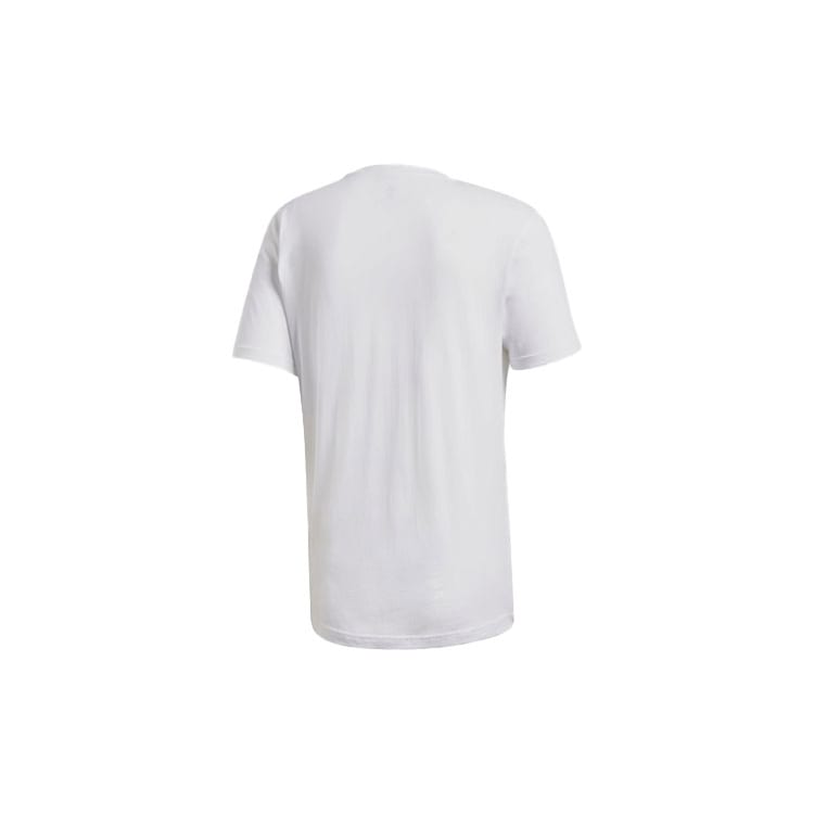 Adidas T Shirts Men's White Crew Neck Moderate Straight Fit FN1728