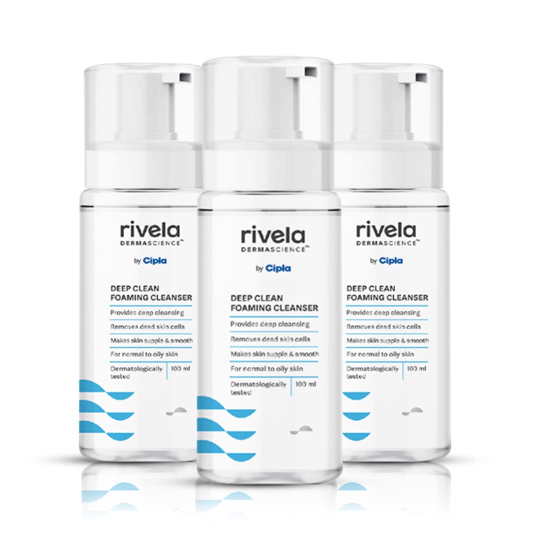 

Rivela Dermascience Глубоко очищающая пенка для умывания 100 мл Упаковка из 3 штук Для гладкой упругой кожи