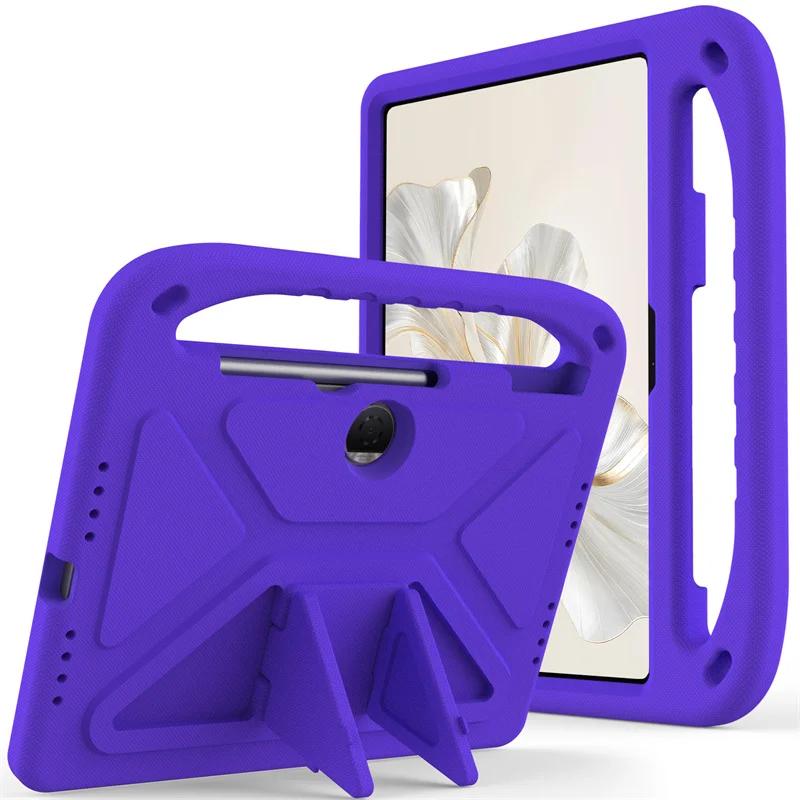 Étui pour Honor Pad 9 12 1 Pouces HEY2-W19 W09 Mignon EVA Portable Résistant aux Chocs Support Intégré Housse de Tablette pour Funda Étui Honor Pad 9 Enfants Honor Pad 9 12.1inch violet