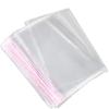 En Stock Sac Transparent OPP Auto-adhésif Double Face pour Emballage de Vêtements et Bijoux