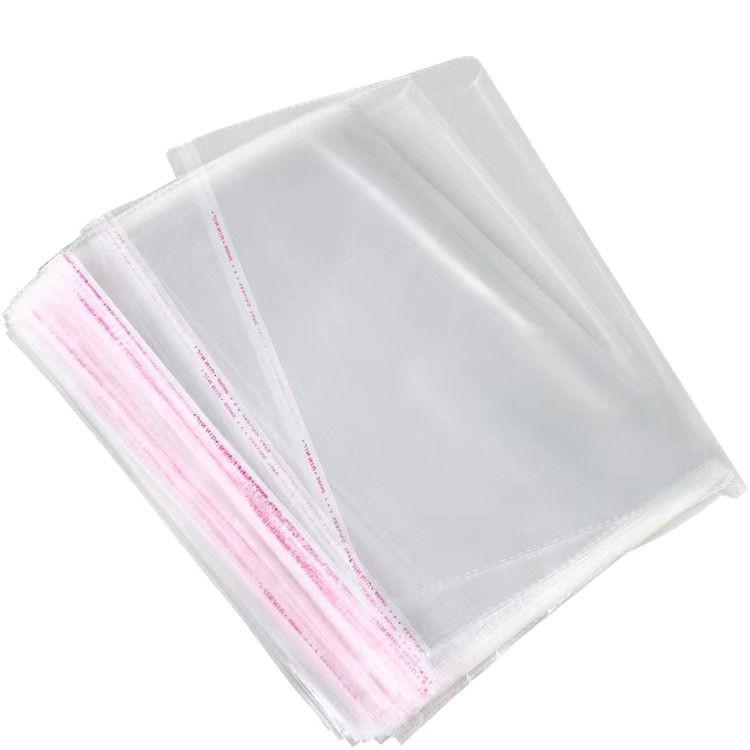 En Stock Sac Transparent OPP Auto-adhésif Double Face pour Emballage de Vêtements et Bijoux