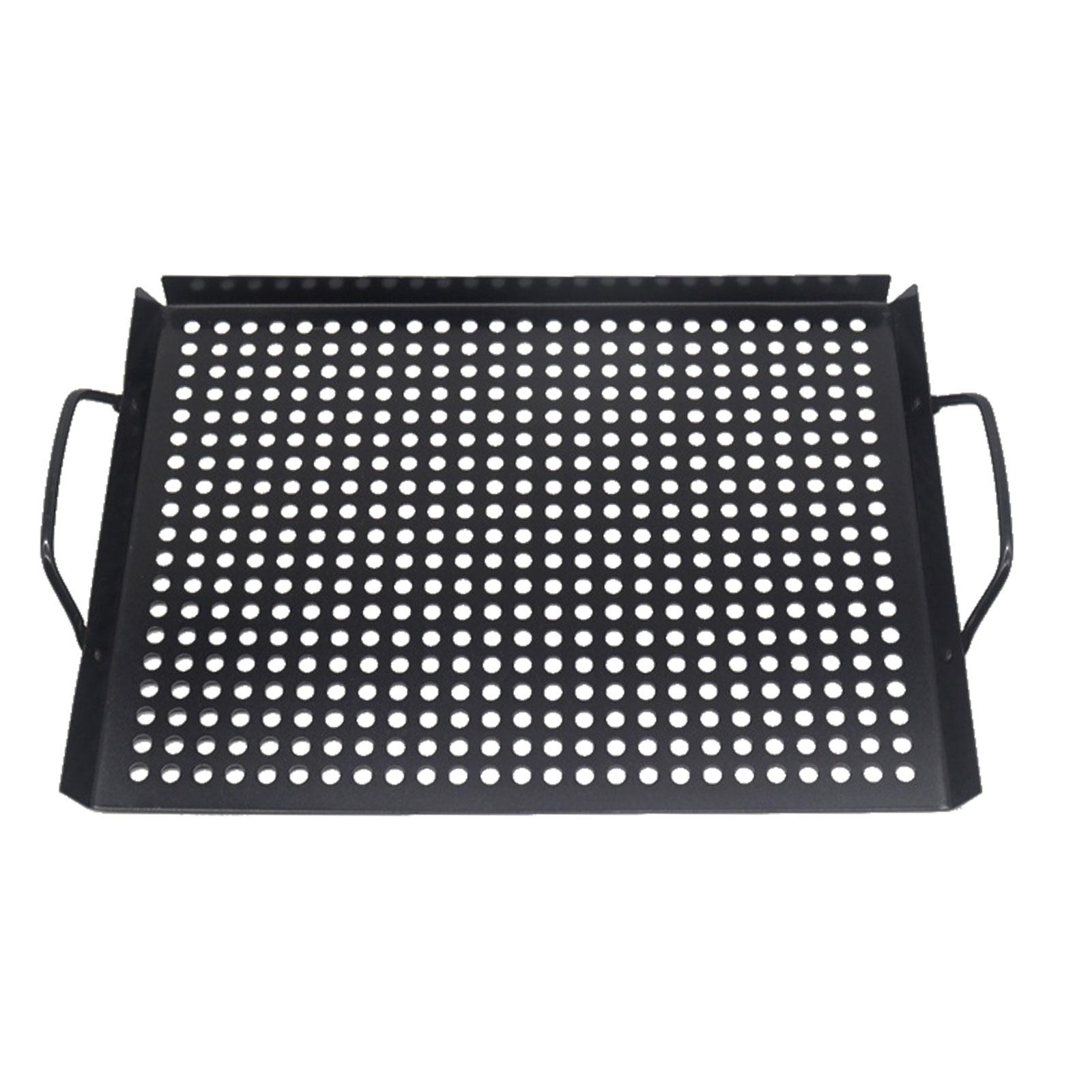 Barbecue Grill Plate with Handles Nonstick