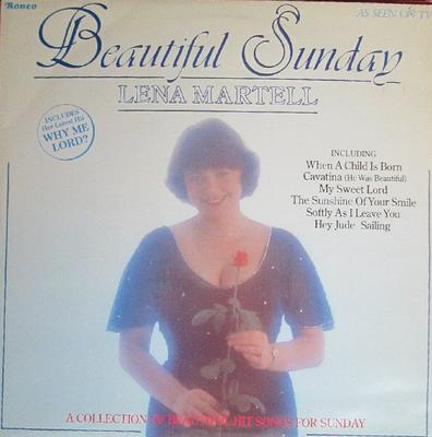 LP Record LENA MARTELL  Beautiful Sunday RTL2052 Ronco 1980 UK Pop Used