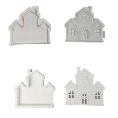 Flexible Silicone Chapels House Mould Set With Easy Demolding Feature for Creative Gift Making Projects