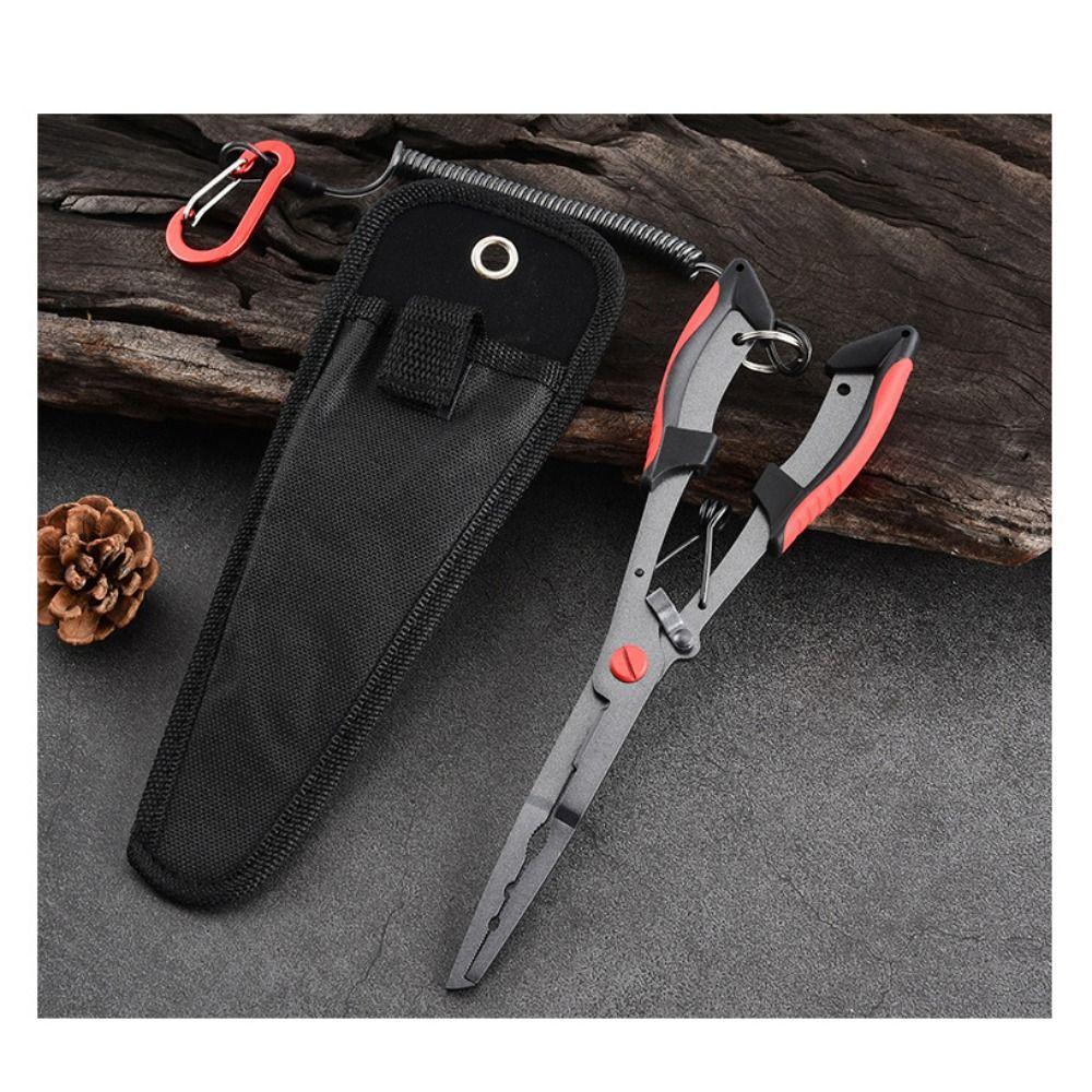 Stainless Steel Fishing Pliers Tool Non-Slip Grip Line Cutter Fish Hook Remover Tool Fishing Gear