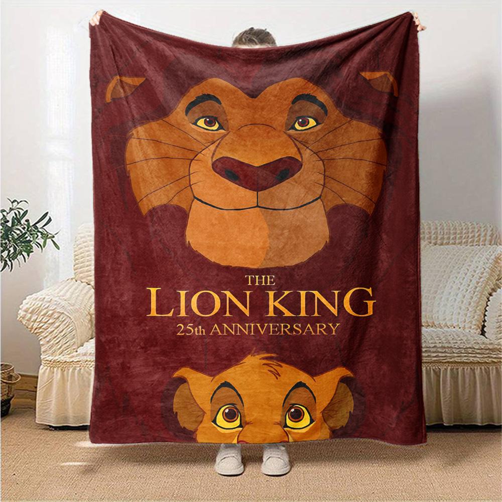 1pc Lion King 25th Anniversary Blanket Lightweight Flannel Throw for Sofa Bed Travel Camping Livingroom Office Couch Chair 1119KK