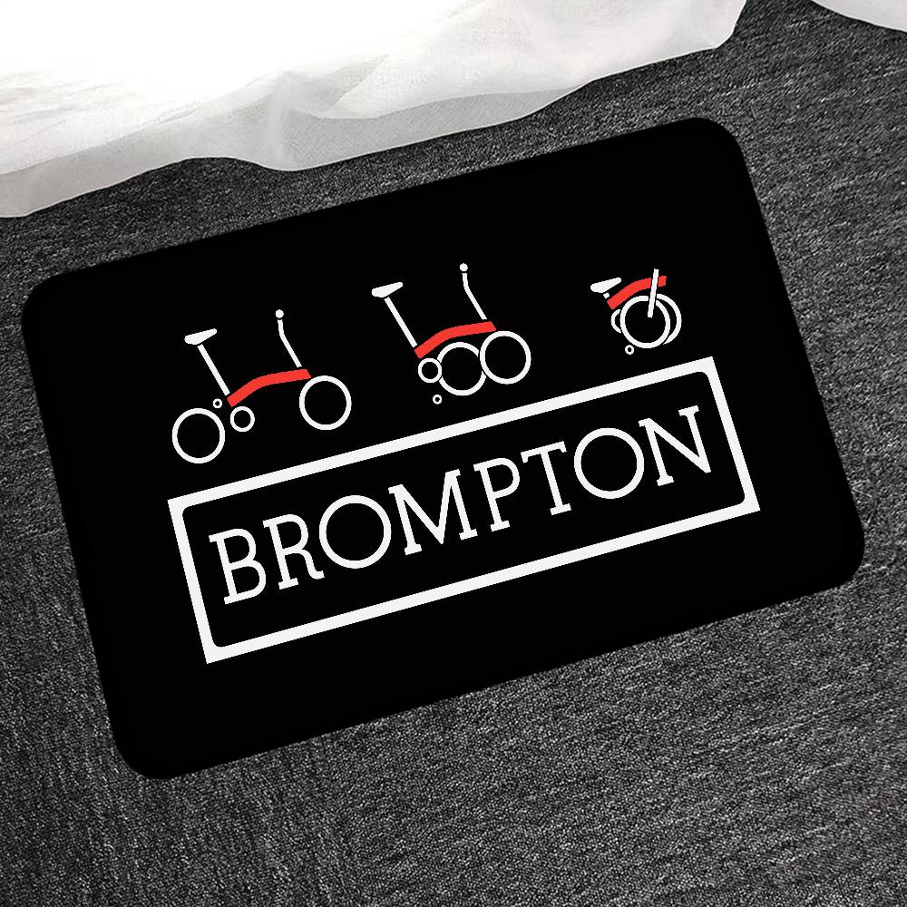 Brompton LOGO Floor Mat Non-Slip Laundry Room Mat Laundry Decor Balcony Child Living Room Bedside Mats