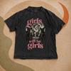 Girls Will Be Girls Seance Shirt, Witches and Ghost Graphic, Comfort Colors Tee