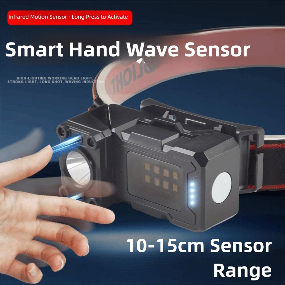 6 Lighting Modes Head Mounted Light USB Rechargeable Fishig Lantern Floodlight Headlamp  Night
