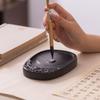 Calligraphy Inkstone Set: Special Bakelite Natural Stone with Ink Block, Stick, & Brush for Non-Drying Ink Grinding