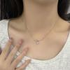 Flower Necklace Versatile, Sweet and Girlish, Niche Design, Full Diamond Collarbone Chain, Give To Best Friend