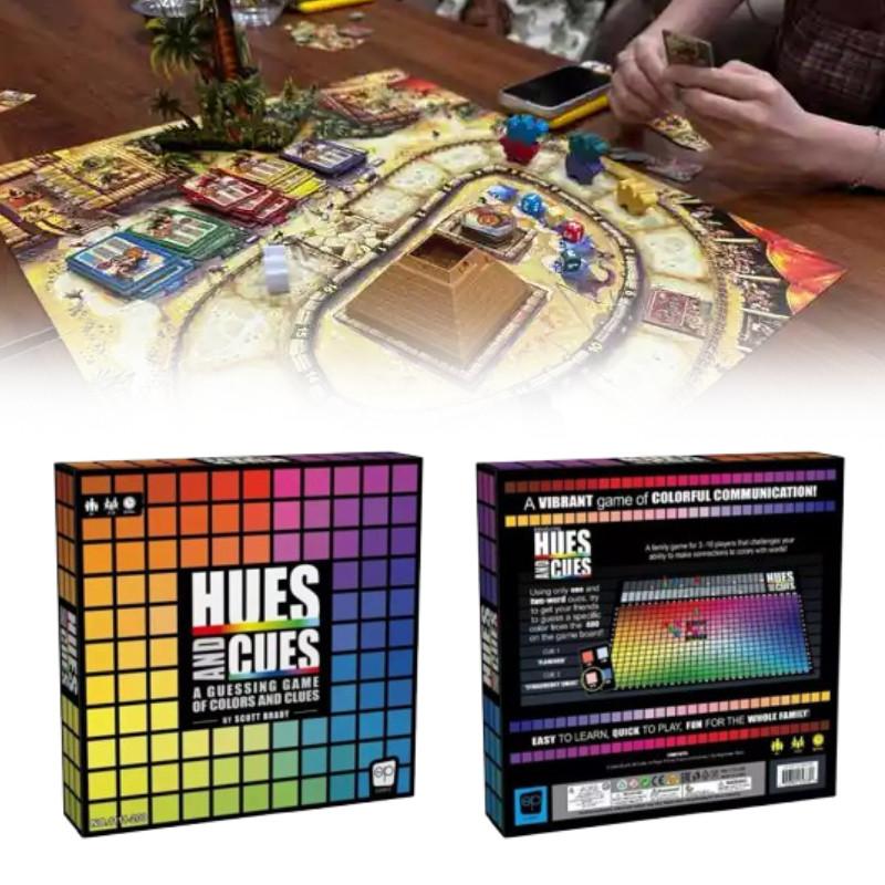 Cues And Hues  A Guessing Game Of Colors Clues Board Game Toys Educational Gift