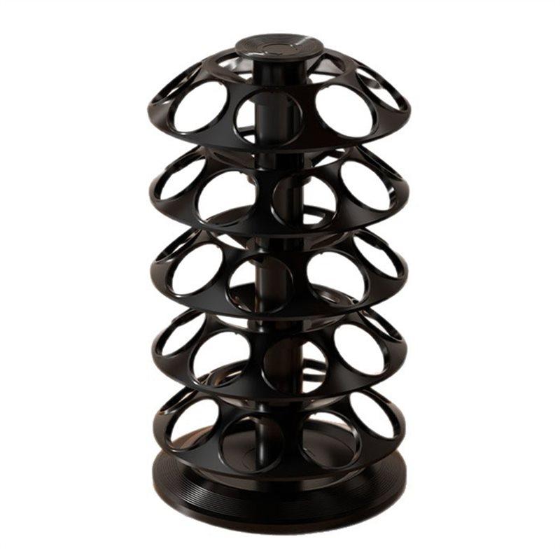 

A25F-Coffee Pod Holder For Keurig-K Cup Holder-40 Capsule Organizer With 360° Turntable, Space-Saving K Cup Storage чёрный