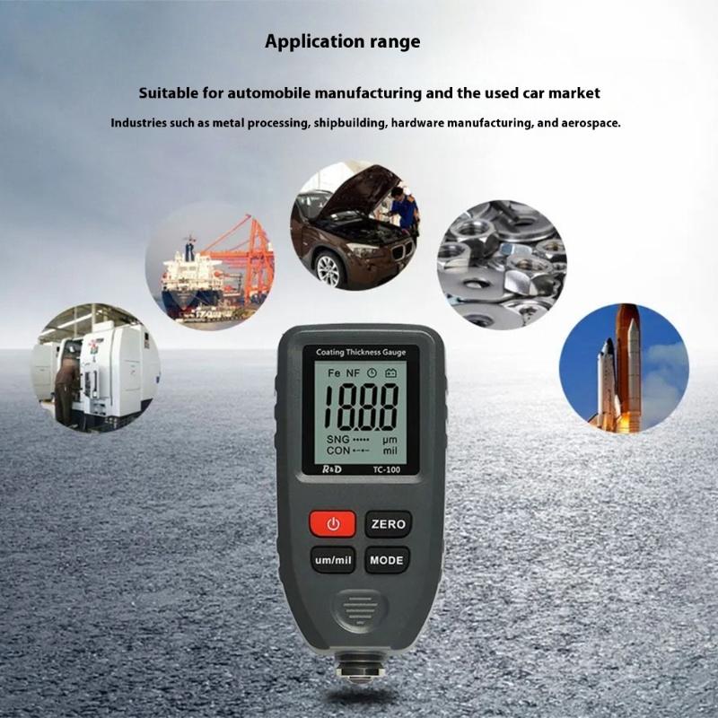 Car Digital Painting Detector Meter Mini LCD Coating Thickness Gauge Automotive Digital Calibration Measuring Instrument