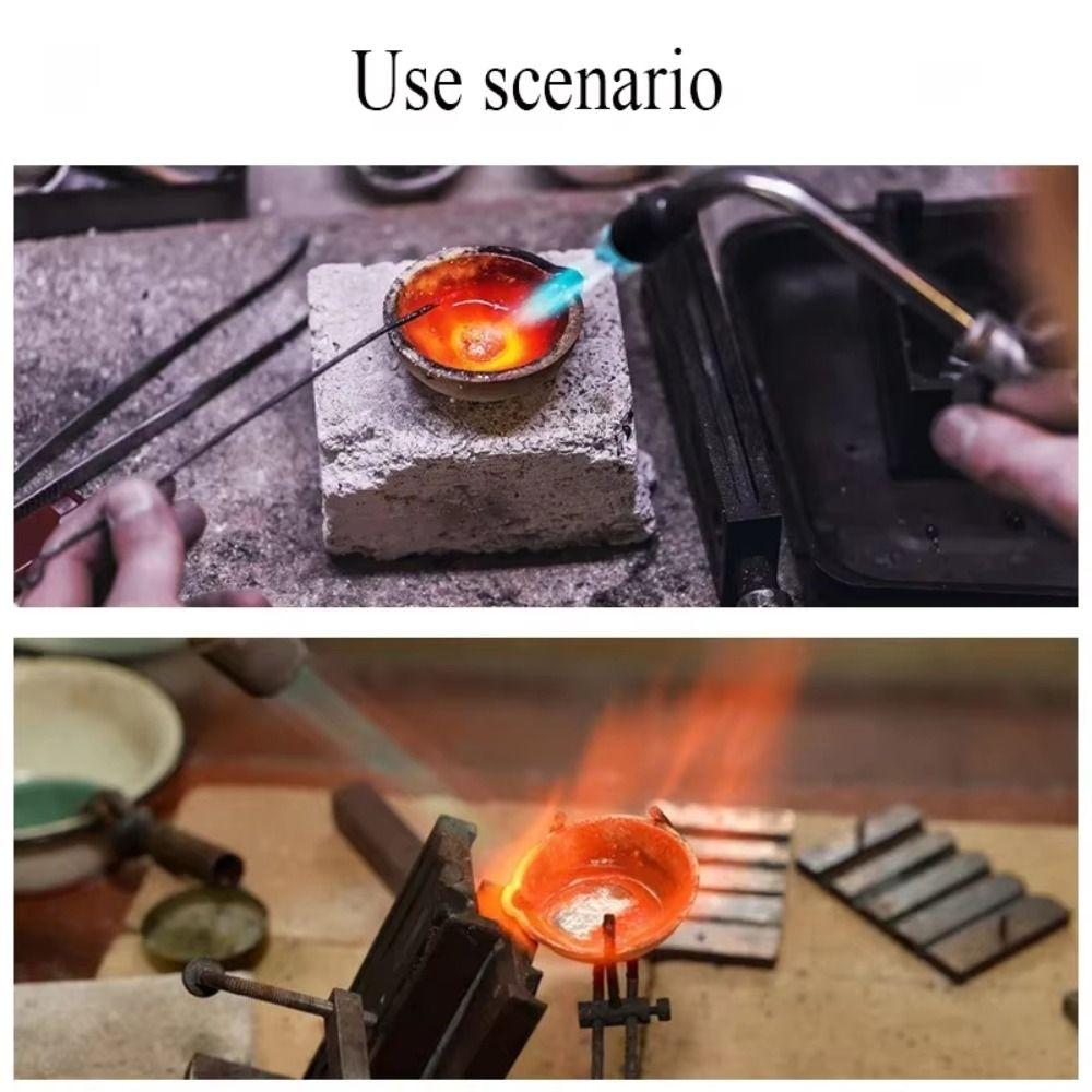 with Spout Melting Bowl Round Jewelry Casting Tools Convenient Quartz Crucible  Jewelry Making