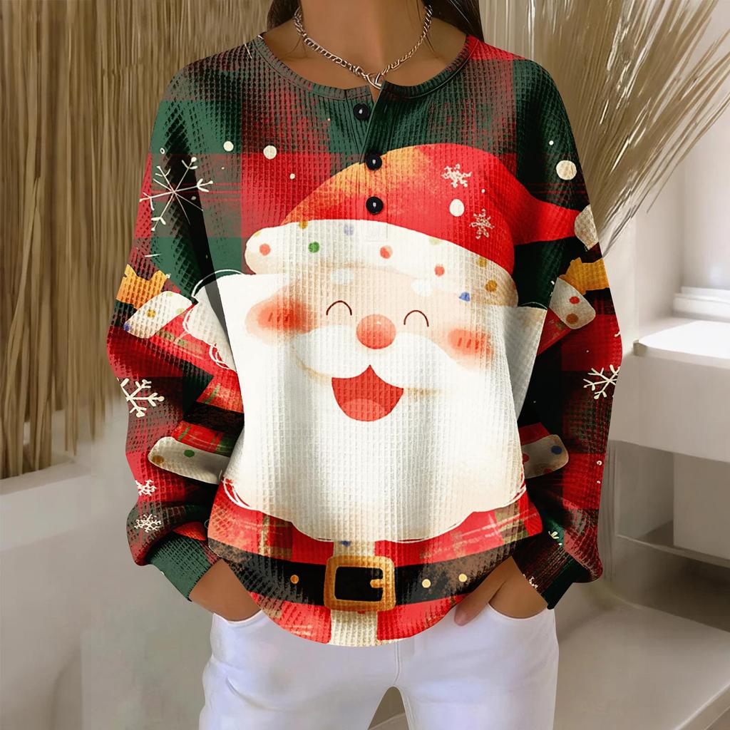 Women's Casual Shirts Long Sleeve Tops Button Up V Neck Loose Knit Fall Favorites For Women