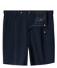 MUSINSA STANDARD Lightweight Hidden Banding Half Slacks [Navy]