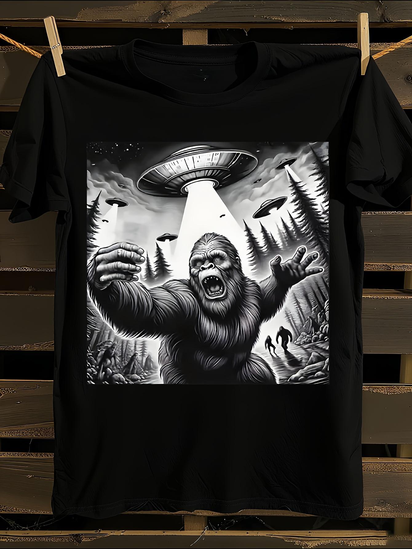 Funny UFO Alien Tshirt L