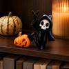 Halloween Ornament, Ghost Pumpkin Matte Texture Figure, 3D Printed Halloween Decoration for Desktop Bedroom Car Display