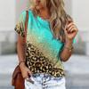 T-shirt vintage a maniche corte con stampa 3D leopardo, grazioso abbigliamento da donna, femminile, retrò, sexy, streetwear, magliette, top abbigliamento Harajuku