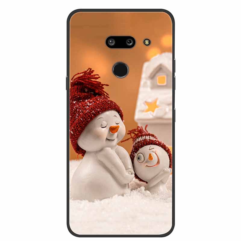 Für LG G8 G8S ThinQ Schwarze Hüllen Weiche Silikon TPU Handyhüllen Für G 8 S 8S ThinQ Luxus Rückabdeckung Funda Cartoon Schale Para Capa