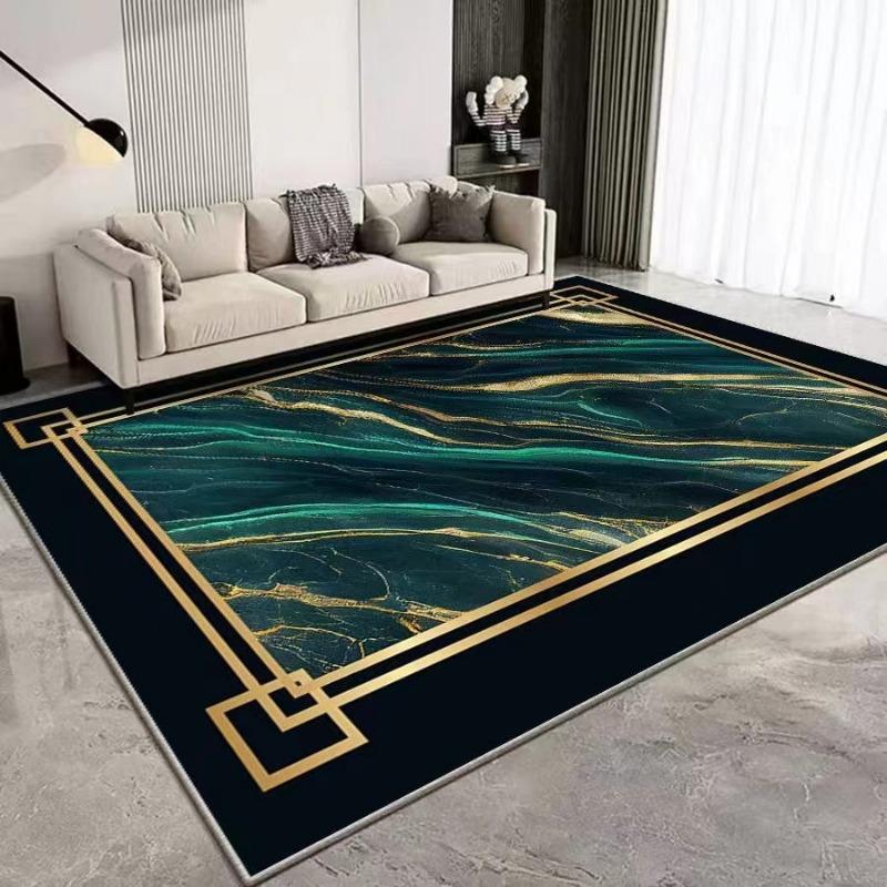 European Luxury Print Large Area Rug Non-Slip Wear-resistant Carpet for Living Room Bedroom Soft Floor Mat Home Decor Beautiful