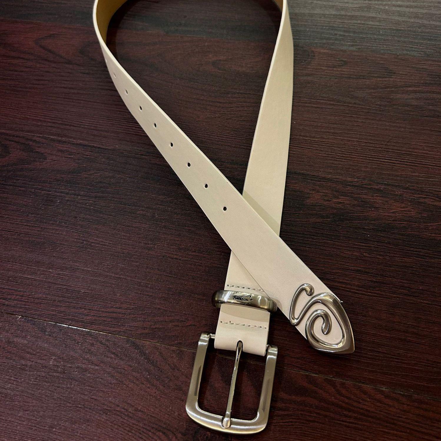

Stu Retro Unisex Leather Belt with Metal Buckle - Cleanfit, Simple American Design, Versatile.