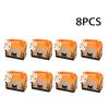 8PCS Halloween Kraft Paper Treat Boxes with Clear Window Gift Tags Halloween Party Bakery Candy Box Trick Or Treat Kids Gift Bag