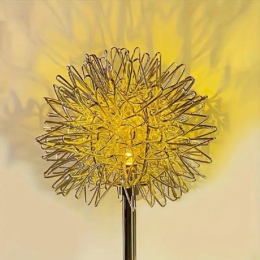 1PC Solar Dandelion LED Garden Lights,Stainless Steel Outdoor Lawn Lamp,Landscape Decoration for Villa,Balcony,Courtyard,Garden