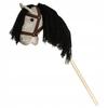Hobby Horse A4, Stick Horse Teddykompaniet With Bridle Included Grey