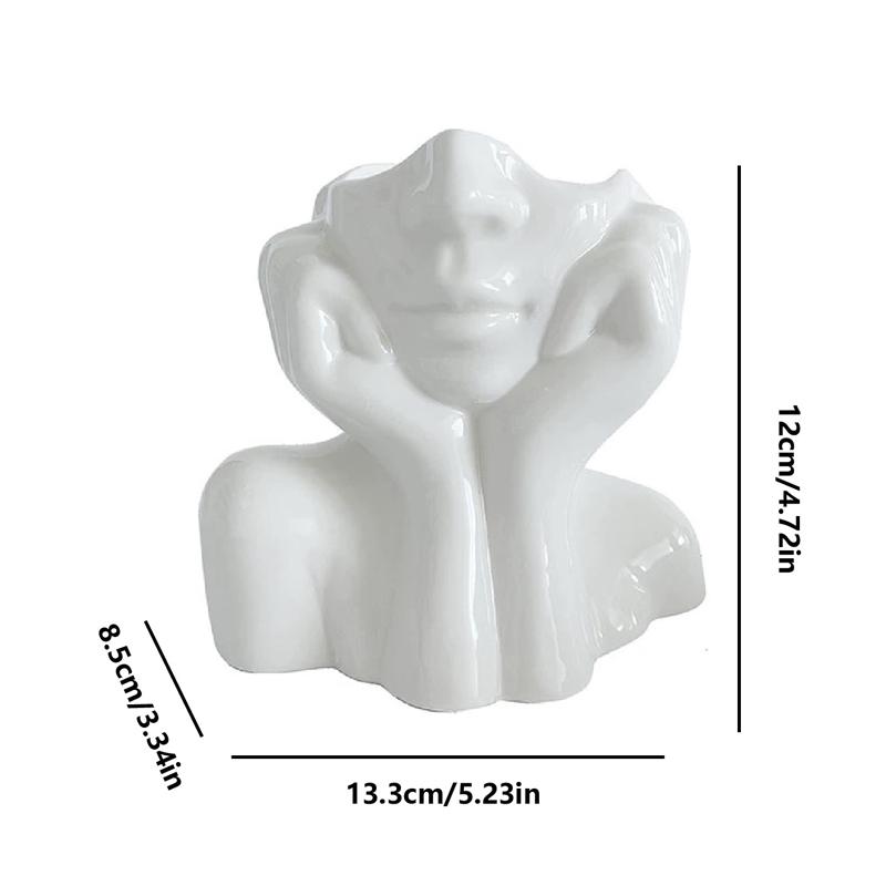 Human Ceramic Vase Human Vase Art Vase Scandinavian Home Decoration Ceramic Vase Tabletop Art Statue