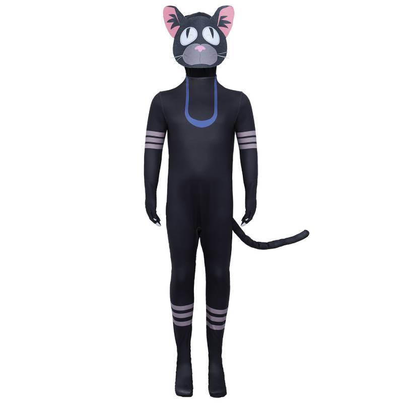 99 Nights In The Forest Black Cat Cosplay Suit For Kids And Adults With Polyester Fabric Halloween Costume