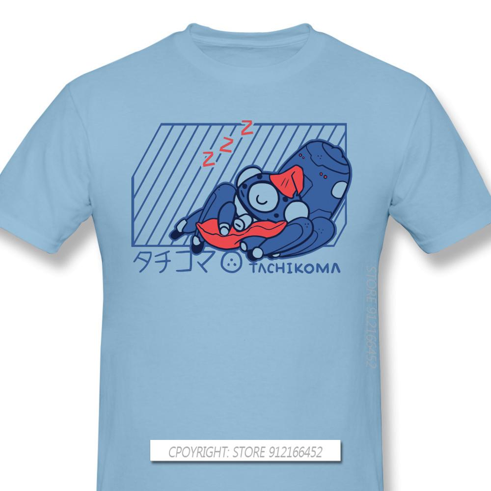 Customization Clothes Ghost In The Shell Technology Ai Anime T-Shirts TACHIKOMA Fashion For Men