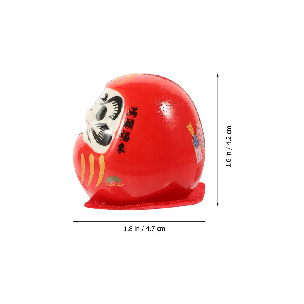 BESTOYARD Daruma Decorative Japanese Entryway New Ceramic Car Good Fortune Good Luck Protection from Table 1 Piece Figurine, Maneki-neko (Lucky Cat),