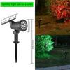 9LED Solar Garden Spotlights Outdoor RGB Landscape Lamp with Waterproof Dimmable Brightness Control for Yard Pathways & Driveway