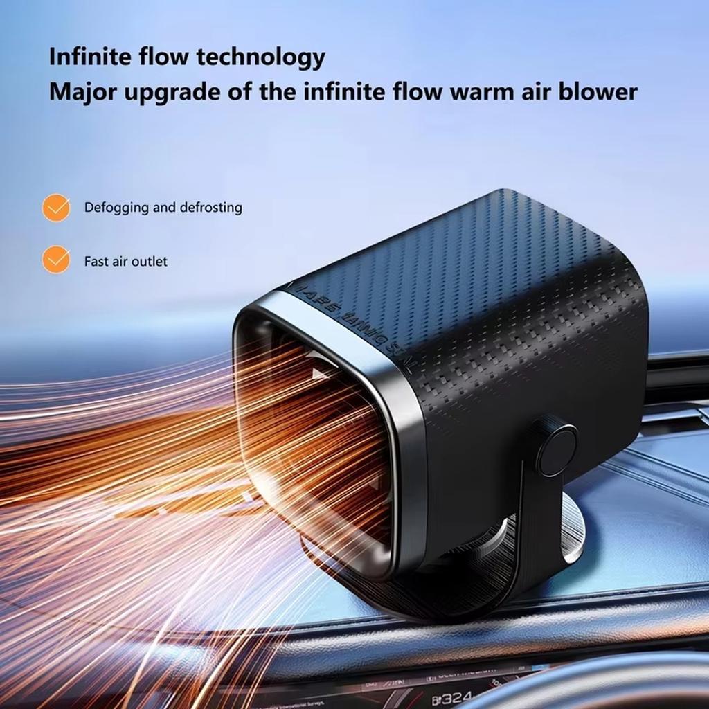 Upgraded Car Heater, Portable Car Heater 12V150W Auto Heater Fan,2in1 Fast Heat Fan or Cool