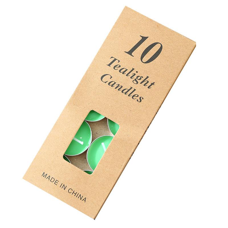 10 Pieces Round Aluminum Shell Tea Candle, Romantic Proposal, Candle, Ktv Hotel, Tea Making, Thermal Insulation Small Candle