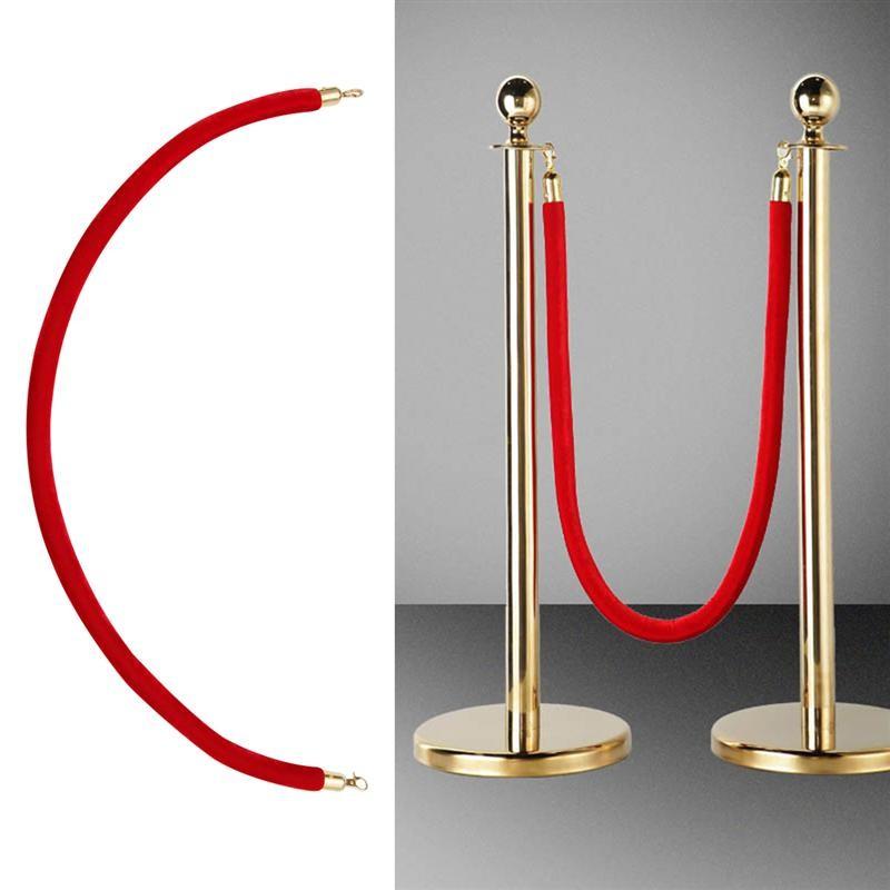Stylish 60 Inch Red Velvet Crowd Control Rope for Queue Line Management