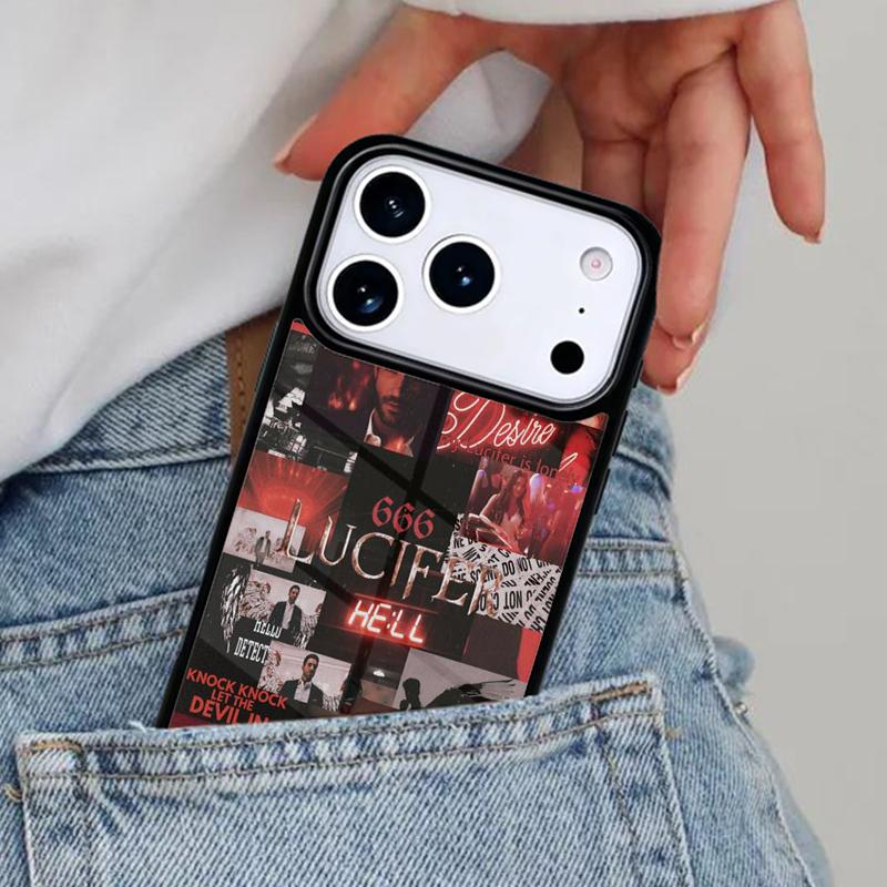 80 Lucifer Tom Ellis Telefoonhoesje voor iPhone 16e 15 14 13 12 17 Pro Max Plus Air 17pro Cover Coque